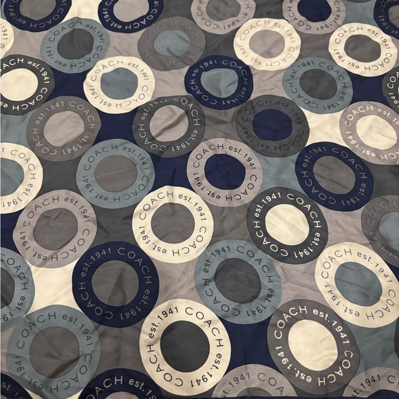 Coach Blue Snaphead Silk Scarf - Picture 4 of 4